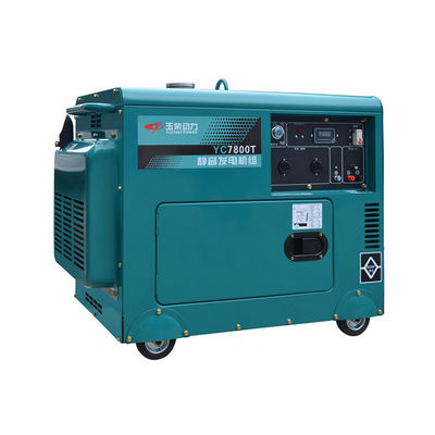 7.0kva Silent Diesel Generator Set και φορητό μοντέλο με ονομαστική τάση 230V/400V