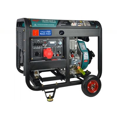 Συσκευή γεννήτριας ντίζελ 10KVA με 100% εναλλακτικό πλήρους χαλκού και ηλεκτρική εκκίνηση συνεχούς ρεύματος 24V