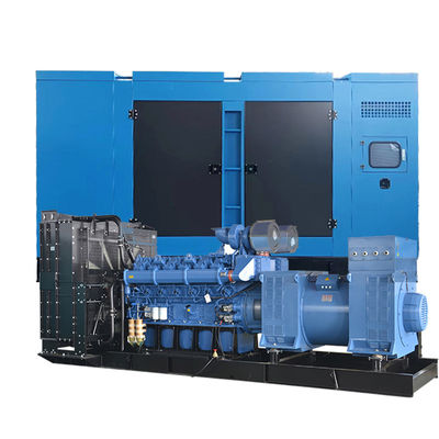 Ανοιχτός τύπος 750kva 600kw Ηλεκτρική ισχύς σε αναμονή με ψύξη με νερό και υπερσιωπηλή κινητήρα